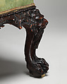 Armchair (one of a pair), Mahogany; upholstered with modern damask, British