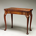 Card table (from a large set), Giles Grendey (1693–1780), Lacquered and gilded beech; lined with felt, British, Clerkenwell, London