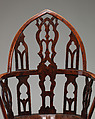 Gothic Windsor armchair (one of a pair), Elm, yew, possibly cherry, British, Thames Valley