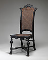 Side chair, Ebonized beech with rattan caning (original to chair), British