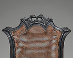 Side chair, Ebonized beech with rattan caning (original to chair), British