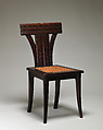Side chair, George Edmund Street (British, 1824–1881 London), Oak with caning, British