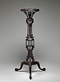 Candlestand (one of a pair), Mahogany, British