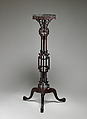Candlestand (one of a pair), Mahogany, British