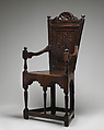 Armchair, Oak, British, probably West Country