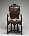 Armchair, Oak, British, probably West Country
