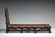 Miniature daybed, Walnut and cane, British