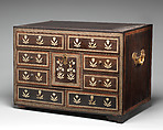 Cabinet, Wood, ivory, British or Indian