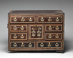 Cabinet, Wood, ivory, British or Indian