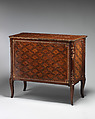 Commode (one of a pair) (part of a set), Marquetry of various woods, bronze and gilt-bronze mounts, British