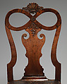 Side chair (one of a pair), Walnut, walnut veneer, British