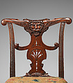 Side chair (one of a pair), Mahogany, British