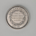 Society of Arts Medal, Mercury and Minerva, Medalist: William Wyon (British, Birmingham 1795–1851 Brighton), Silver, British