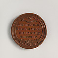 Sir Edmund Halley (1656–1742), Medalist: Jacques-Antoine Dassier (Swiss, Geneva 1715–1759 Copenhagen), Bronze, Swiss