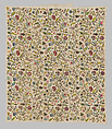 Coverlet, Silk and metal thread on cotton, British