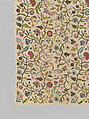 Coverlet, Silk and metal thread on cotton, British