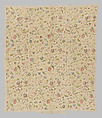 Coverlet, Silk and metal thread on cotton, British