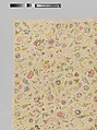 Coverlet, Silk and metal thread on cotton, British