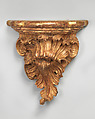 Pair of wall brackets, Carved and gilded spruce, Northern Italian or British