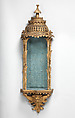 Pair of hanging niches, Carved and gilded wood, composition, and caning, British