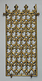 Decorative grill from the Palace of Westminster, Augustus Welby Northmore Pugin  British, Brass, British, Birmingham