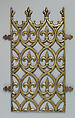 Decorative grill from the Palace of Westminster, Augustus Welby Northmore Pugin  British, Brass, British, Birmingham