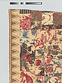 Pieced and quilted coverlet, Cotton, British