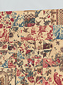 Pieced and quilted coverlet, Cotton, British