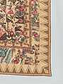 Pieced and quilted coverlet, Cotton, British