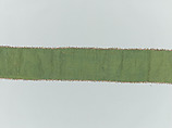 Torah binder, Possibly by Miriam Foa (probably Italian, first half of 17th century), Silk embroidery on linen textile, lace edging, woven silk backing, Italian