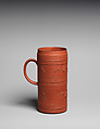 Mug, David Elers (British), Red earthenware, British, Staffordshire