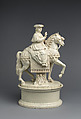 Pope Pius VI on Horseback, Antonio and Lorenzo Cialli, White glazed earthenware, Italian, Rome