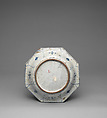 Octagonal dish, Porcellaneous white stoneware, possibly Middle Eastern, for export market