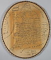 Embroidered map sampler, Silk on silk, British