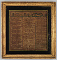 Sampler, Silk on cotton, British