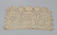 Pair of cuffs, Bobbin and needle lace, Italian