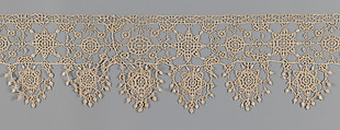 Border, Bobbin lace, Italian, Genoa