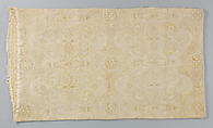 Pillowcase, Silk and linen, British