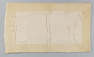 Pillowcase, Silk and linen, British