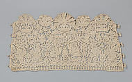 Pair of cuffs, Bobbin and needle lace, Italian