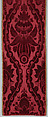 Length of velvet, Silk; voided, cut and uncut satin velvet, probably British