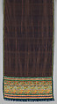 Shawl, Woven silk, British, London, Spitalfields