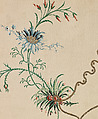 Panel, Silk and metal thread, British, London, Spitalfields