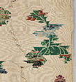 Panel, Silk and metal thread, British, London, Spitalfields