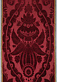 Length of velvet, Silk; voided, cut and uncut satin velvet, probably British