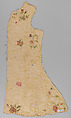 Panels for a waistcoat, Silk embroidered on linen, British