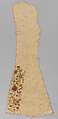 Panels for a waistcoat, Silk embroidered on linen, British