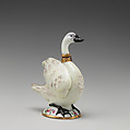 Swan, Saint James&#39;s Factory (British, ca. 1748/49–1760), Soft-paste porcelain, British, London
