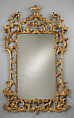 Mirror, Carved and gilded pine, British