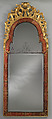 Mirror, Thomas Pelletier French, Glass, verre eglomisé, gilded wood, British